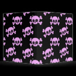 Cute Pink Skull Binder