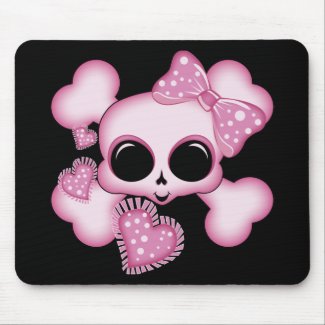 Cute Pink Skull mousepad