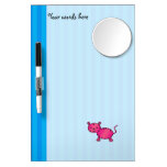 Cute pink tiger blue stripes dry erase boards