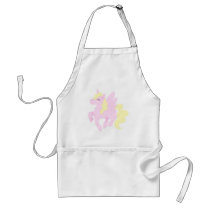 Cute Pink Unicorn Pegasus (Unipeg) aprons