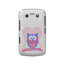 Cute Pink Whimsical Owl Blackberry Bold case casemate cases