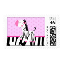 Cute Pink Zebra Stamps stamps