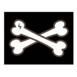 Cute Pirate Crossbones Post Card
