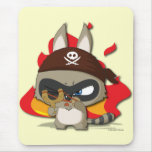 Cute Pirate Funny Cartoon Slingshot Mouse Pad