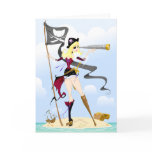 Cute Pirate Girl Greeting Cards