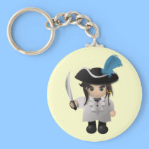 Cute Pirate Keychain keychains