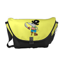 cute pirate messenger bag
