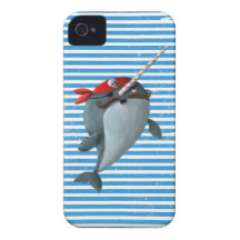 Cute Pirate Narwhal iPhone 4 Cases