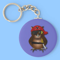 Cute Pirate Owl keychains