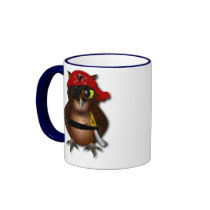 Cute Pirate Owl Coffee Mug