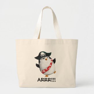 Cute Pirate Penguin Bag