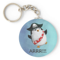 Cute Pirate Penguin Key Chains