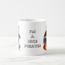 Cute pirate raccoon anime funny kawaii cartoon mug mugs