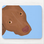 Cute Pit Bull portrait Mousepad