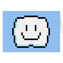 Cute Pixel Cloud Cards