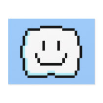 Cute Pixel Cloud Post Cards