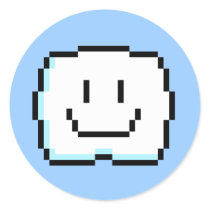 Cute Pixel Cloud Sticker