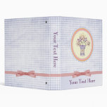 cute plaid flowers Binder binders