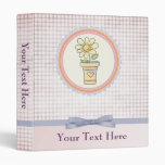 cute plaid flowers Binder binders