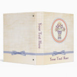 cute plaid flowers Binder binders