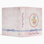 cute plaid flowers Binder binders
