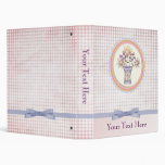 cute plaid flowers Binder binders