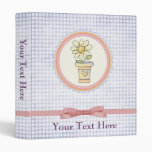 cute plaid flowers Binder binders
