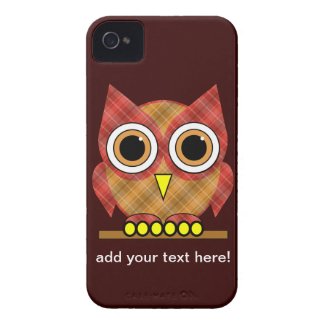 cute plaid owl case-mate iphone 4 case