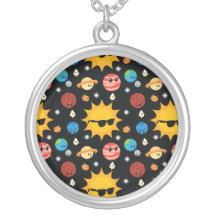 Cute Planets Space Pattern Jewelry