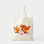 Cute Playful Cartoon Foxes Bag