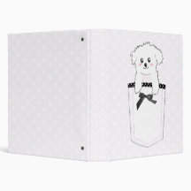 Cute Pocket Puppy Dog Binders