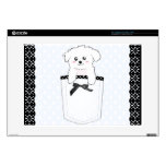 Cute Pocket Puppy Dog Decals For 15" Laptops