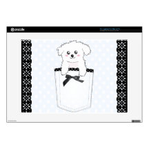 Cute Pocket Puppy Dog Decals For 15" Laptops