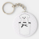 Cute Pocket Puppy Dog Keychain
