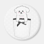 Cute Pocket Puppy Dog Magnet