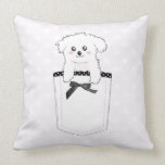 Cute Pocket Puppy Dog Throw Pillows