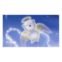 Cute Polar Bear Angel Cub Gift Tags business cards