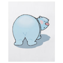 cute polar bear butt custom flyer