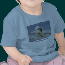 Cute Polar Bear Cub & Arctic Ice Infants Shirt t-shirts