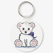 Cute Polar Bear keychains by ellybean Cute Polar Bear keychains