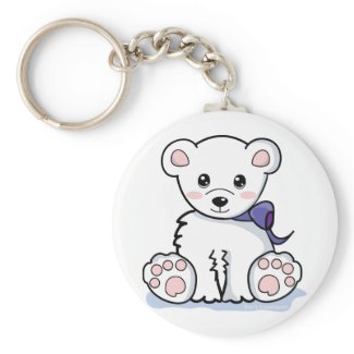 Cute Polar Bear keychain