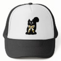 Cute Polka Dot Black Kitty Cat Hat