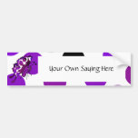Cute Polka Dot Butterfly Bumper Sticker