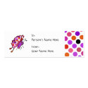 Cute Polka Dot Butterfly Gift Tags