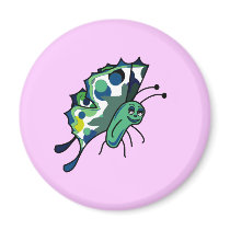 Cute Polka Dot Butterfly Magnet by polkadotpizazz Cute Polka Dot Butterfly Magnet