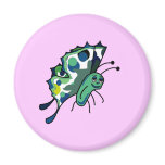 Cute Polka Dot Butterfly Magnet