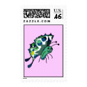 Cute Polka Dot Butterfly Postage Stamp by polkadotpizazz Cute Polka Dot Butterfly Postage Stamp