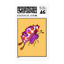 Cute Polka Dot Butterfly Postage Stamp by polkadotpizazz Cute Polka Dot Butterfly Postage Stamp