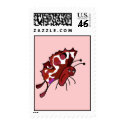 Cute Polka Dot Butterfly Postage Stamp by polkadotpizazz Cute Polka Dot Butterfly Postage Stamp