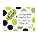 Cute Polka Dot Butterfly Postcard by polkadotpizazz Cute Polka Dot Butterfly Postcard